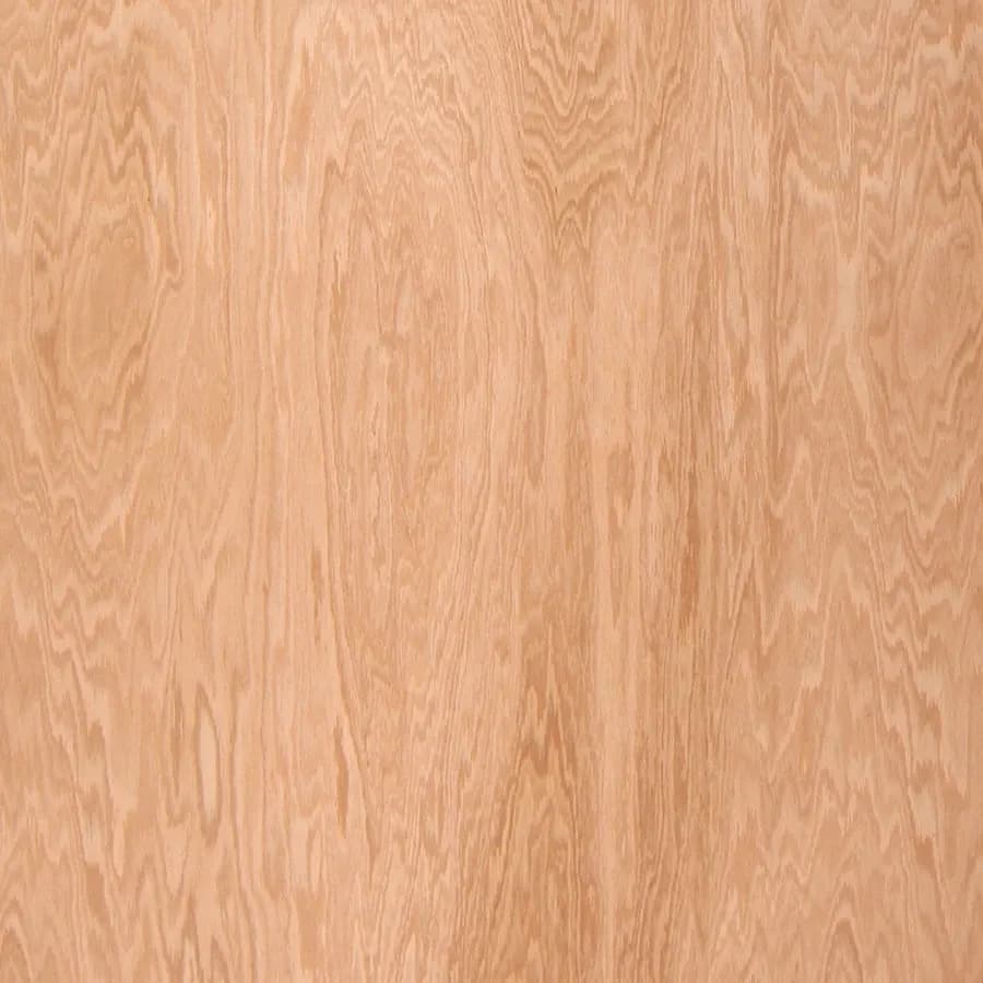 Rotary-cut grain: oak veneer in a broad, wavy pattern